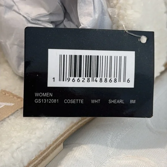 MIA Cosette Faux Shearling Sandal. Ladies Size 8 - Picture 6 of 11